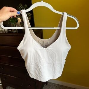 White lululemon align tank! Worn but in great condition!